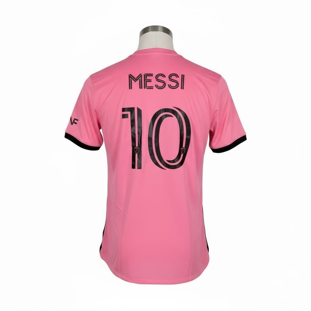Messi Authentic Adidas Pink and Black Soccer Jersey - Picture 2 of 4